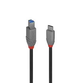 USB-C to USB B Cable LINDY 50 cm Black