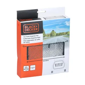 Bagāžnieka tīkls Black & Decker Melns 30-125 x 82 cm