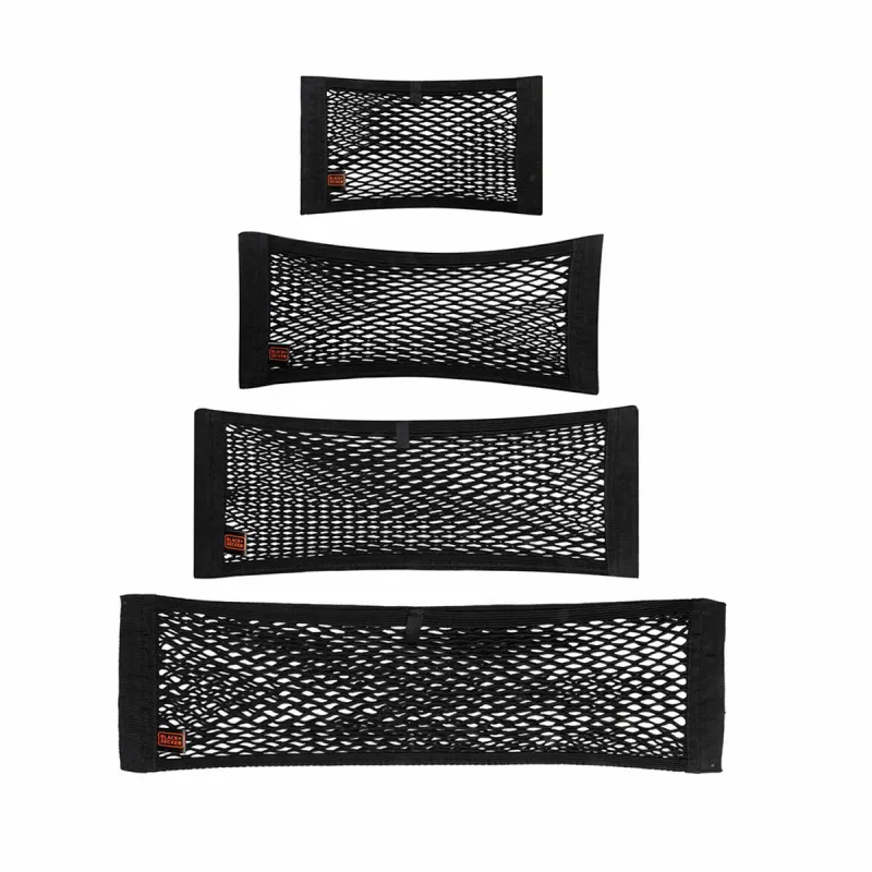 Autostāvvietas tīkls Black & Decker Melns 40/50/60/80 x 25 cm 4 Daudzums