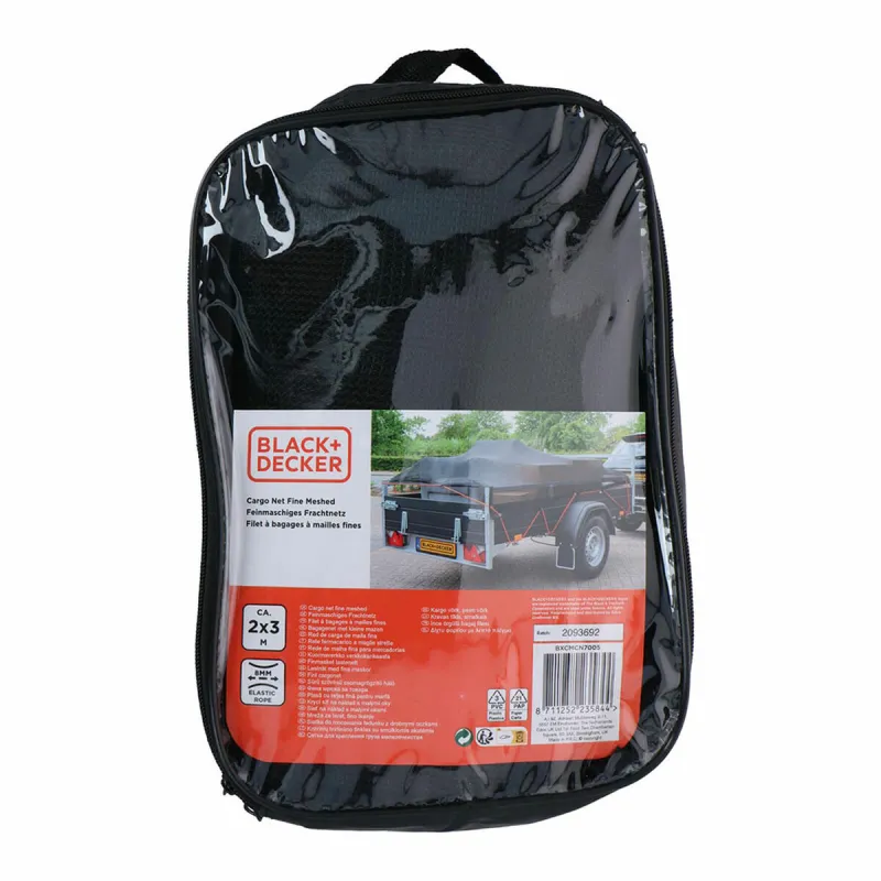Vilcēja tīkls Black & Decker 2 x 3 m Plastmasa