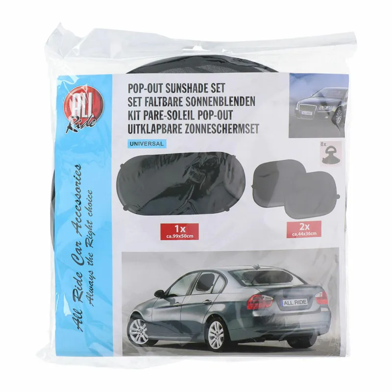 Set of sunshades All Ride 44 x 36 cm 99 X 50 CM Rectangular (2 Units)