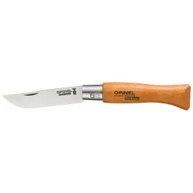 Pocketknife Opinel nº5 Carbon steel beech wood 6 cm
