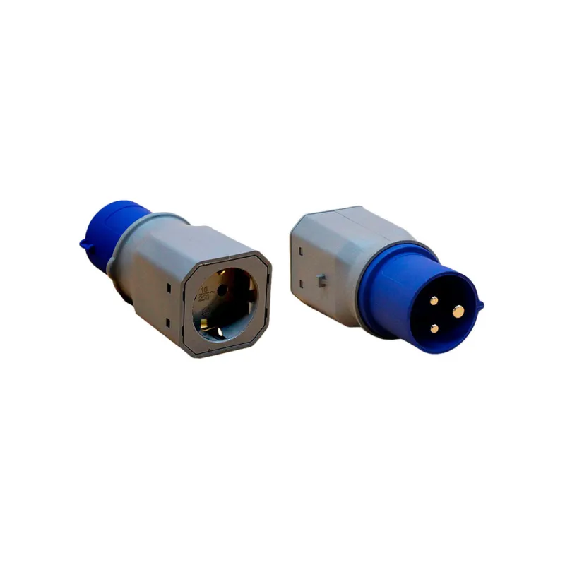 Current Adaptor F-line Blue Grey 250 V