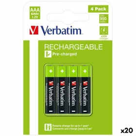 Įkraunamos baterijos Verbatim 1,2 V AAA LR03 4 Dalys (20 vnt.)