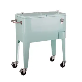 Portable Fridge Fresh Green Metal Steel polypropylene 74 x 43 x 80 cm