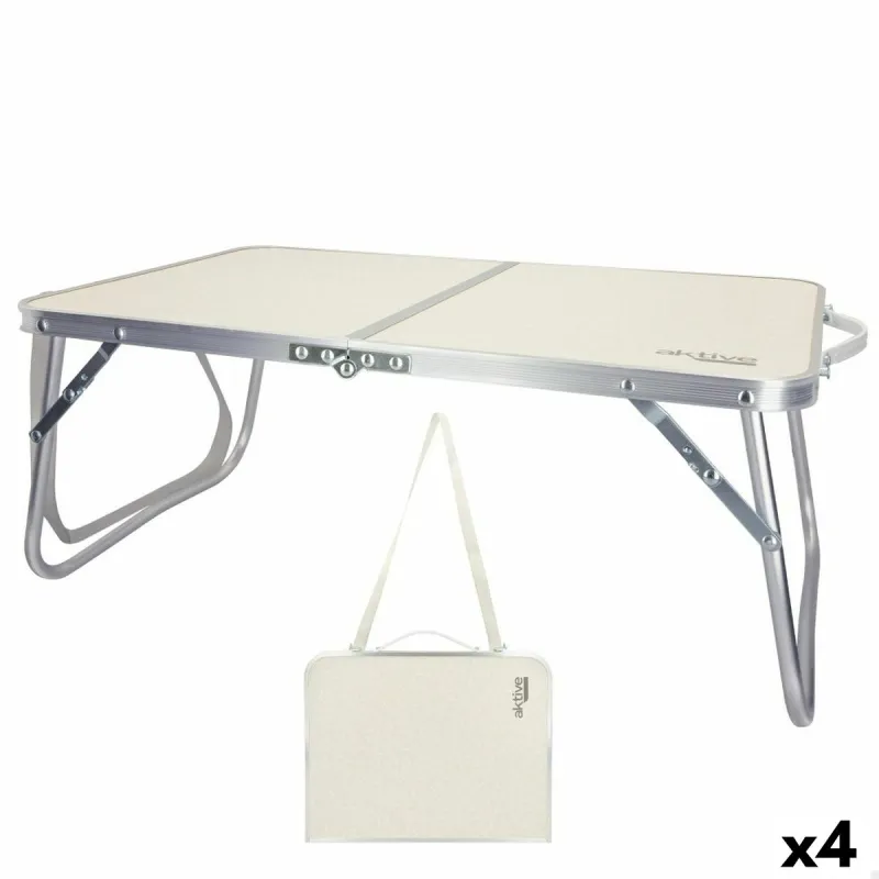Sulankstomas stalas Aktive Kreminė 60 x 25 x 40 cm (4 vnt.)