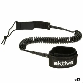 Leash Aktive Musta 20 cm Spiraali SUP-lauta