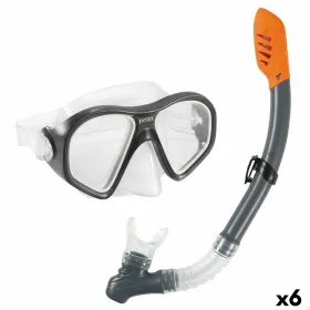 Snokkelilasit ja -putki Intex Reef Rider Sininen