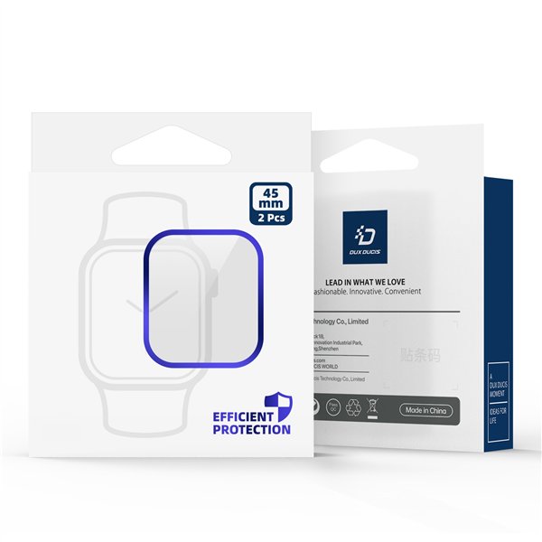 LCD apsauginis stikliukas Dux Ducis Pmma (2Pack) Apple Watch 41mm juodas