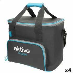 Portable Fridge Aktive Black Polyester PEVA Foam 20 L 32 x 28 x 23 cm (4 Units)