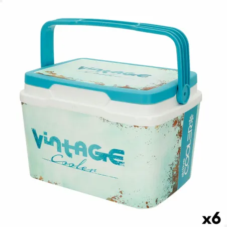 Portable Rigid Cooler Aktive Blue Plastic 5 L 28 x 19 x 21 cm (6 Units)