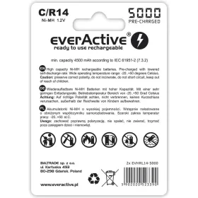 Įkraunamos baterijos EverActive EVHRL14-5000 1,2 V 5000 mAh