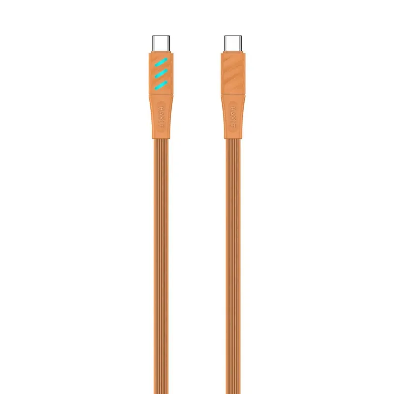 USB-C - USB-C kabelis Havit CB6254 Oranžinė 1 m