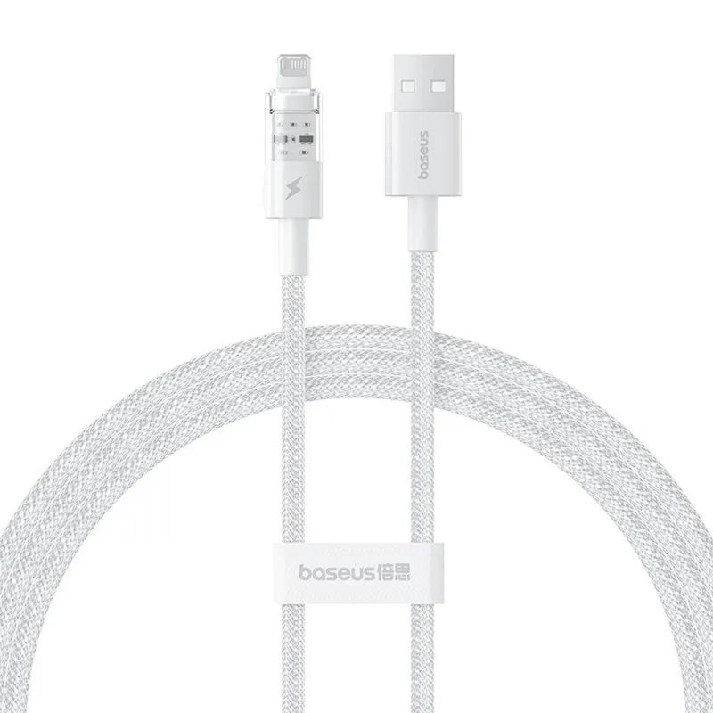 USB - Lightning kabelis Baseus P10373003211-00 Balta 1 m