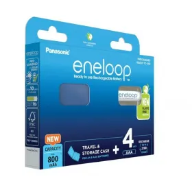 Rechargeable Batteries Panasonic BK-4MCDE/4CP+CASE