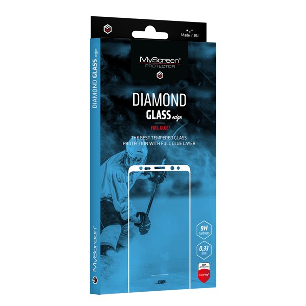 Tempered glass MyScreen Diamond Edge Full Glue Samsung G991 S21 5G black