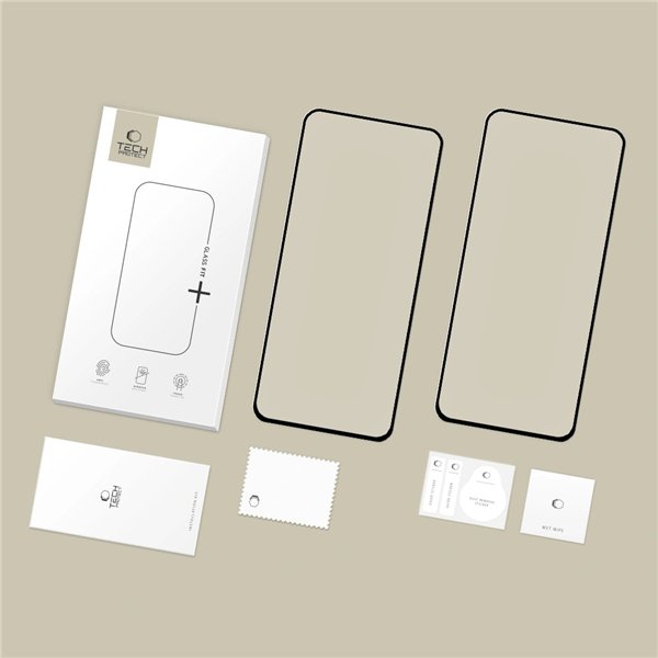 Tempered glass Tech-Protect Glass Fit+ 2-Pack Samsung S731 S25 FE black