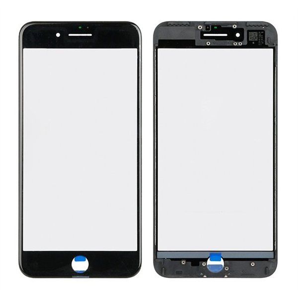 LCD stikliukas Apple iPhone 5S/SE su rėmeliu juodas ORG