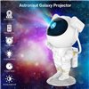 LED 3D galaxy and star projector Reach Astronaut, white