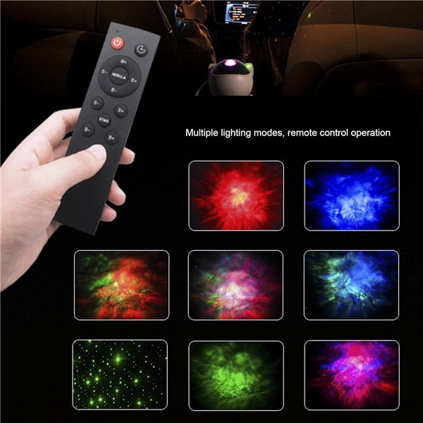 LED 3D galaxy and star projector Reach Astronaut, black