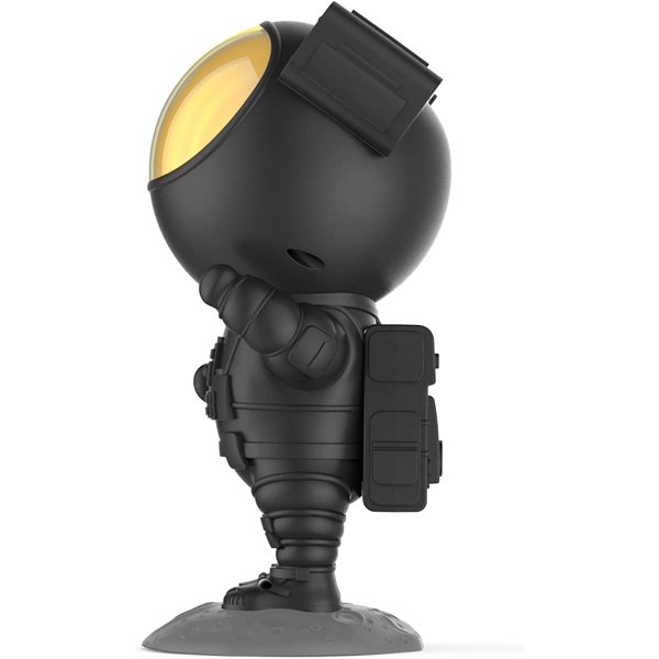 LED 3D galaxy and star projector Reach Astronaut, black
