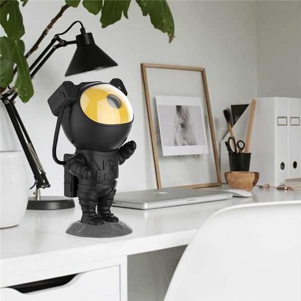 LED 3D galaxy and star projector Reach Astronaut, black