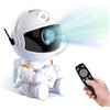 LED 3D galaxy and star projector Reach Mini Astronaut, white