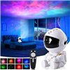 LED 3D galaxy and star projector Reach Mini Astronaut, white