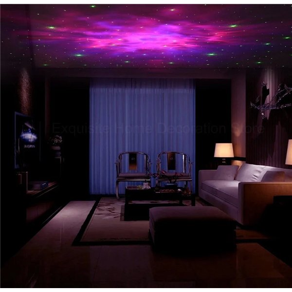 LED 3D galaxy and star projector Reach Mini Astronaut, black