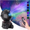 LED 3D galaxy and star projector Reach Mini Astronaut, black