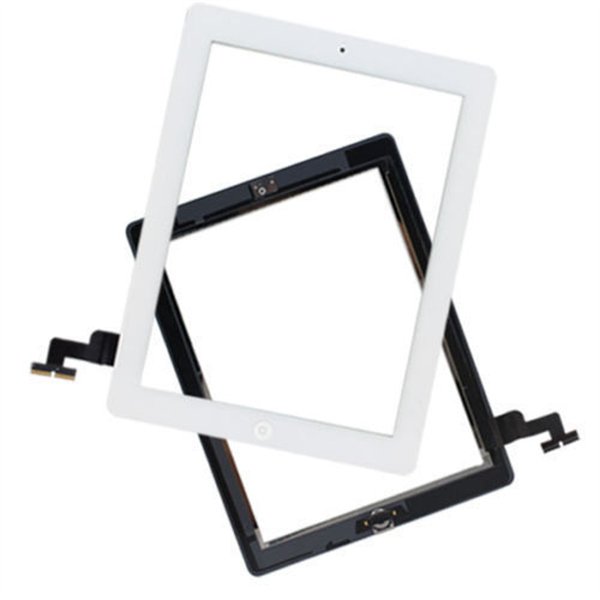 Touch screen Apple iPad 2 white with Home button and holders HQ