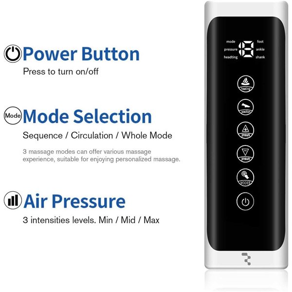 Air compression leg massager Reach LKM4