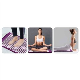 Acupressure massage mat MM-002 wine red