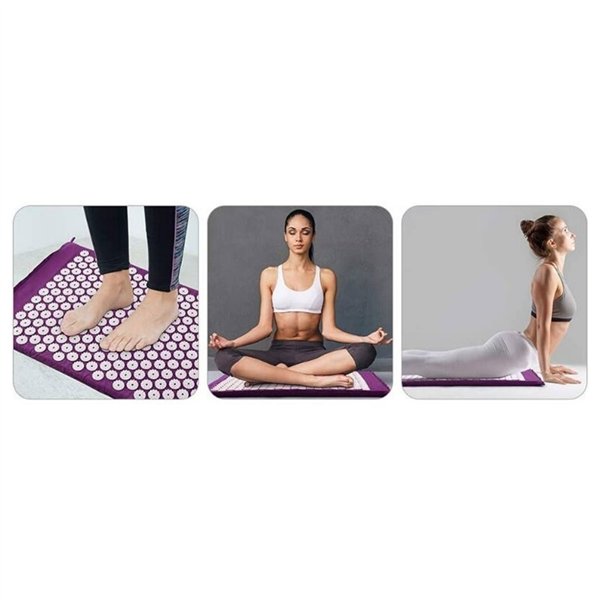 Acupressure massage mat MM-002 wine red