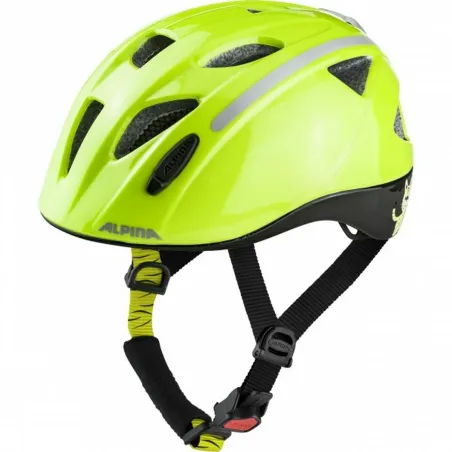 Детский велошлем Alpina XIMO FLASH Жёлтый Чёрный 49-54 cm