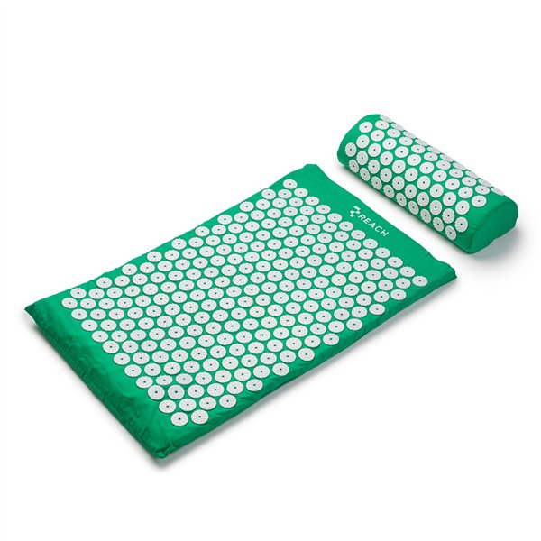 Acupressure massage mat with cushion MM-001 green
