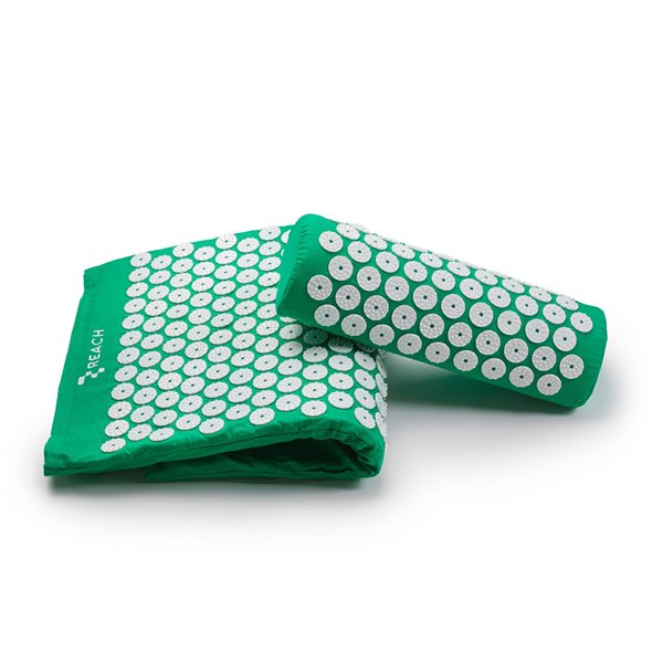 Acupressure massage mat with cushion MM-001 green