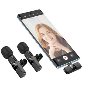 Microphone Borofone BFK15 Lightning/USB-C black