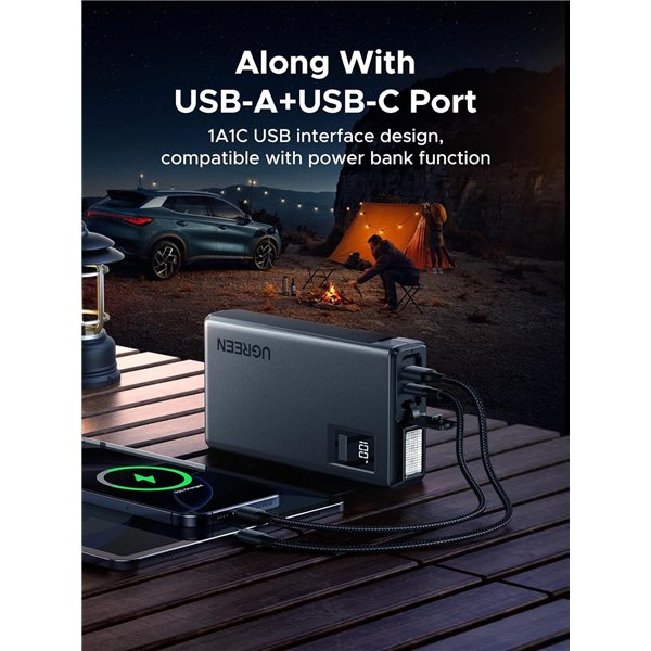 Ugreen ES702 Car Jump Starter 1000A max 12000mAh