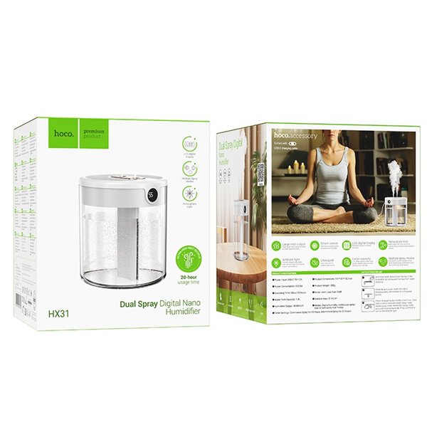Oro drėkintuvas Hoco HX31 baltas