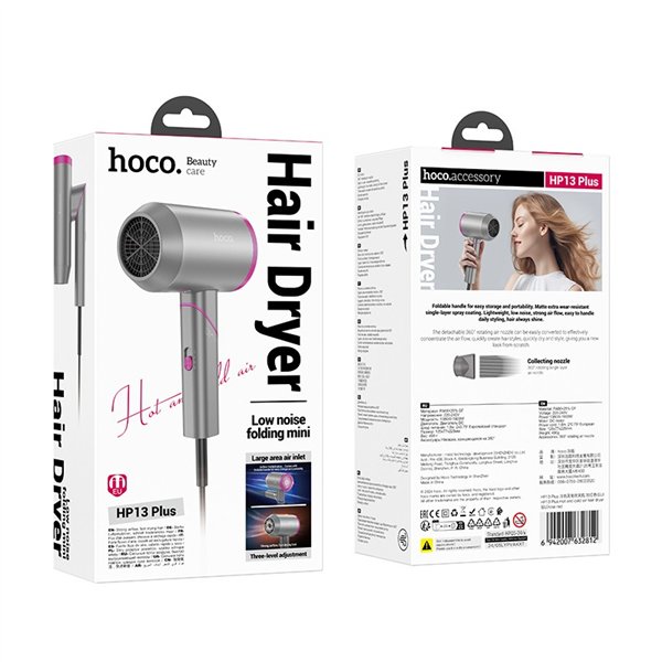 Hair dryer Hoco HP13 Plus red