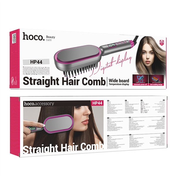 Hair styling comb Hoco HP44 pink