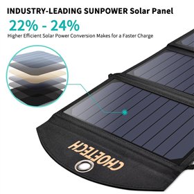 Solar travel charger Choetech SC001 19W 2.4A