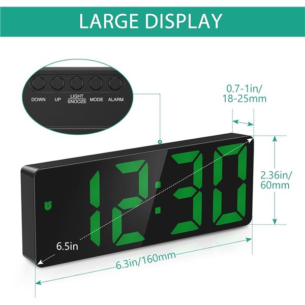 Stalinis LED laikrodis Reach WakeUp-1