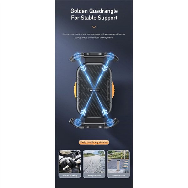 Bike phone holder Awei X29 black