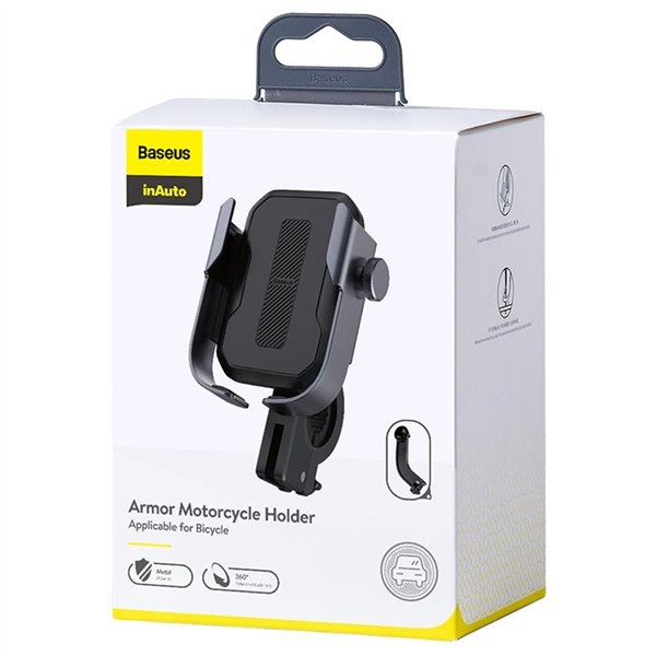 Bike phone holder Baseus Armor black SUKJA-01
