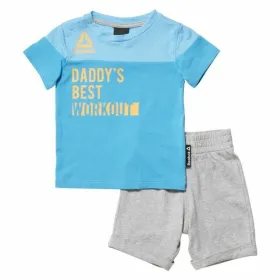 Zīdaiņa Sporta Apģērbs Reebok G ES Inf SJ SS Pelēks Zils