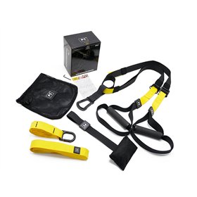 Universal workout straps set Pro 3 FA008 black-yellow