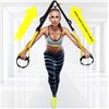 Universal workout straps set Pro 3 FA008 black-yellow