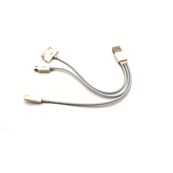 USB įkrovimo adapteris 4in1 (microUSB-TAB-5G)